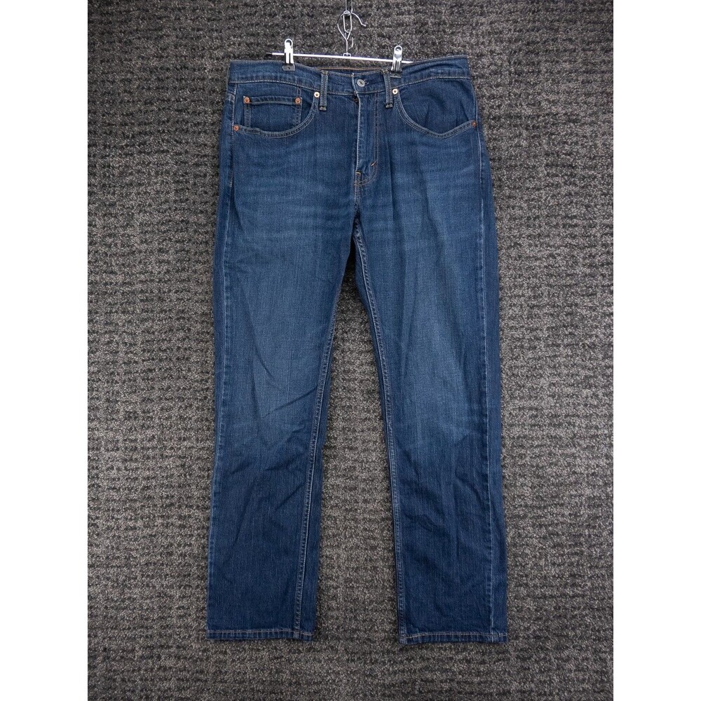Levis 559 Jeans Mens Size 34x32 Blue Relaxed Fit Distressed Stretch Denim Casual